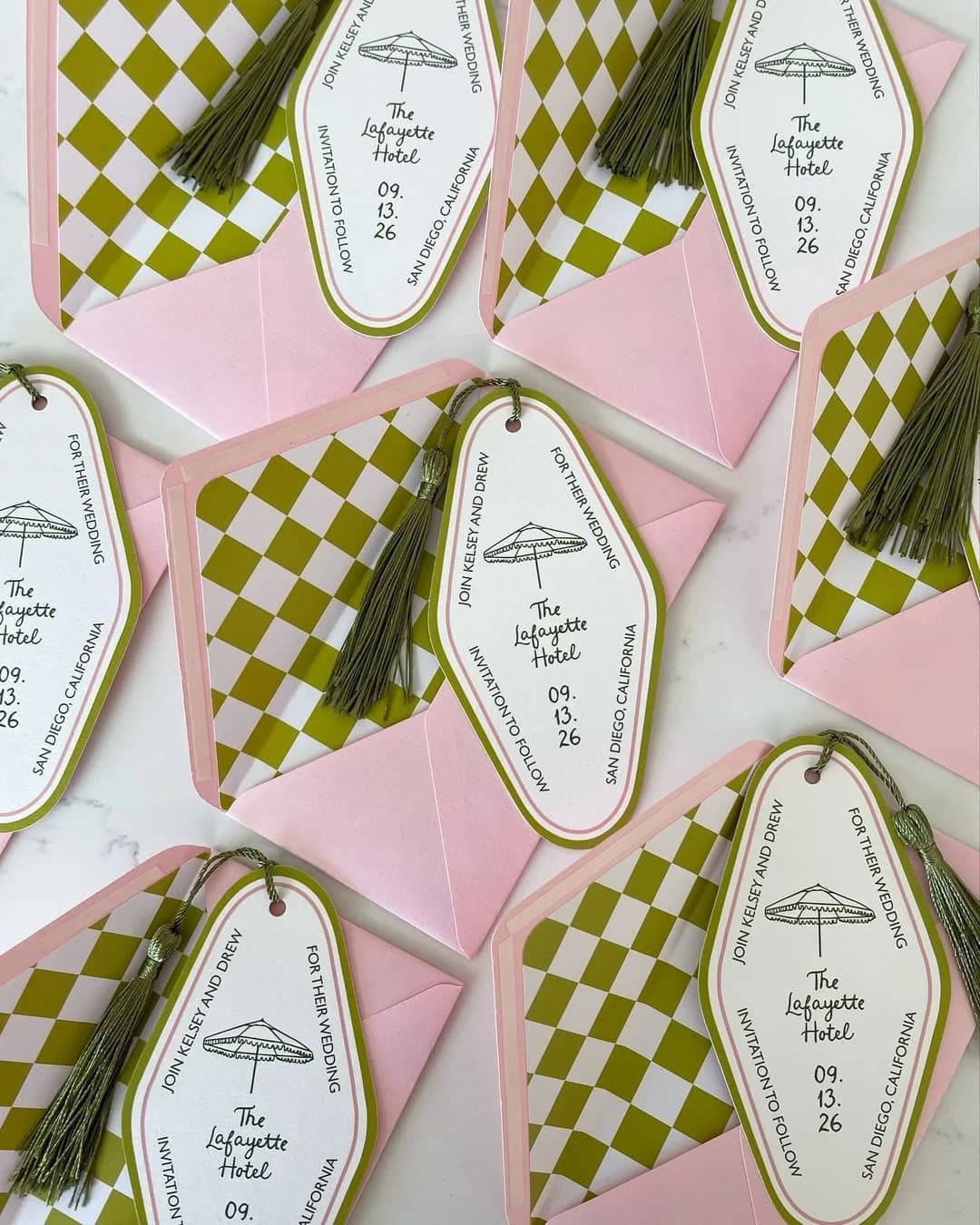 Beth’s rule is that every get-together deserves to feel like an occasion. A dinner party gets a hand-lettered menu. A wedding gets save the dates shaped like vintage hotel keyfobs,